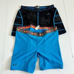 Under Armour and Mizuno 2 pairs womens fast pitch sliding shorts padded